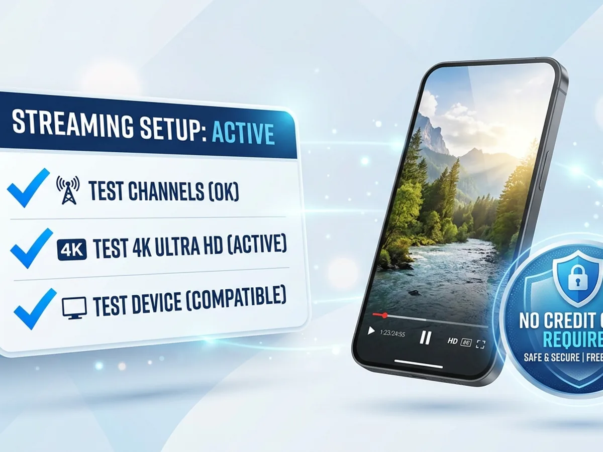Essai IPTV gratuit 24h : test des chaînes, 4K et compatibilité sans carte bancaire