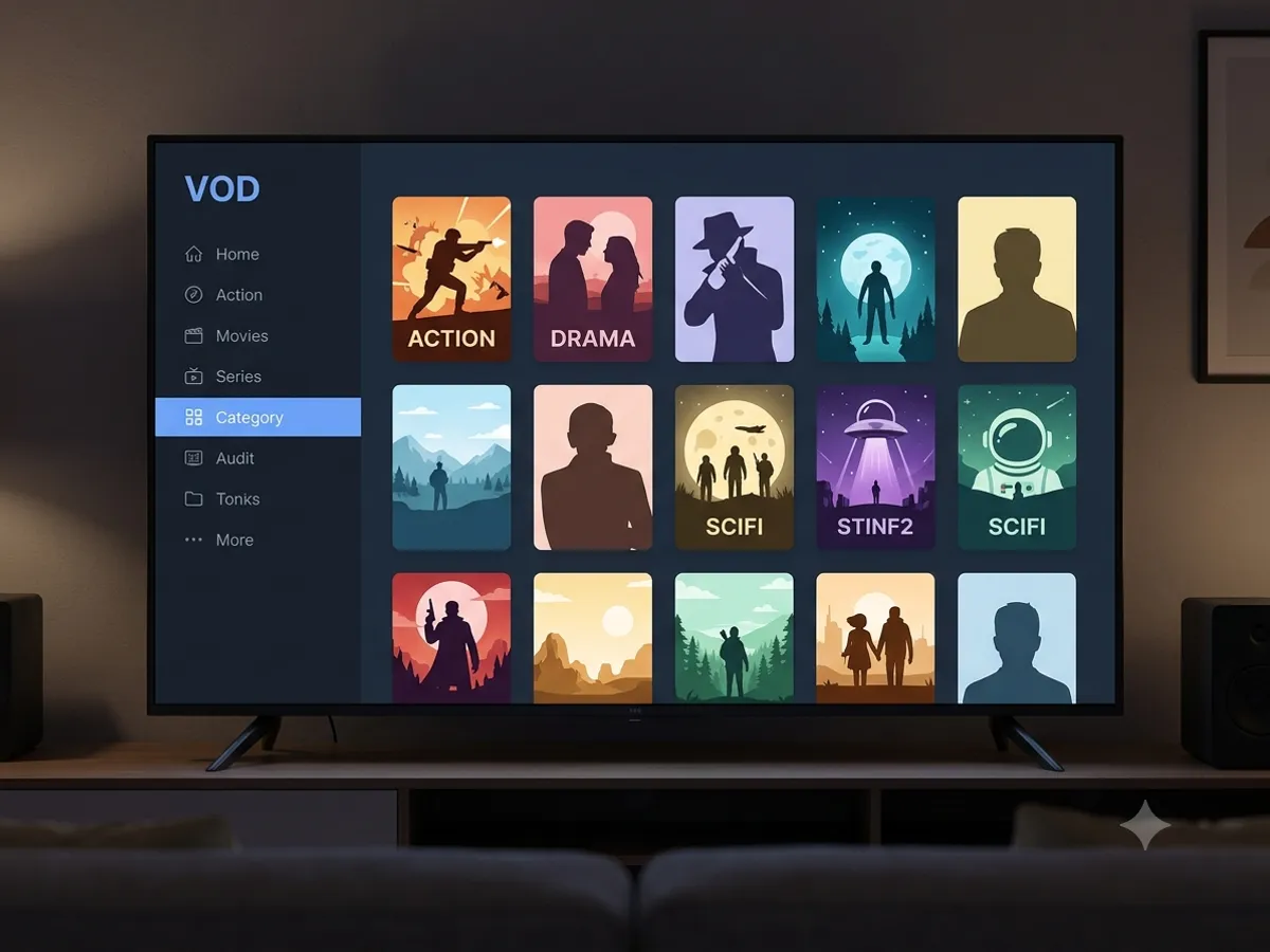 Bibliothèque VOD IPTV France : 80 000 films et séries en 4K