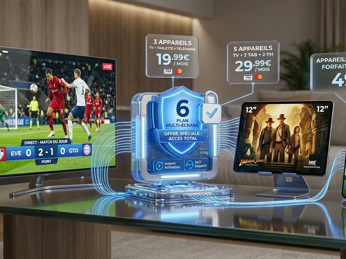 Prix IPTV France : forfaits multi-écran et tarifs transparents
